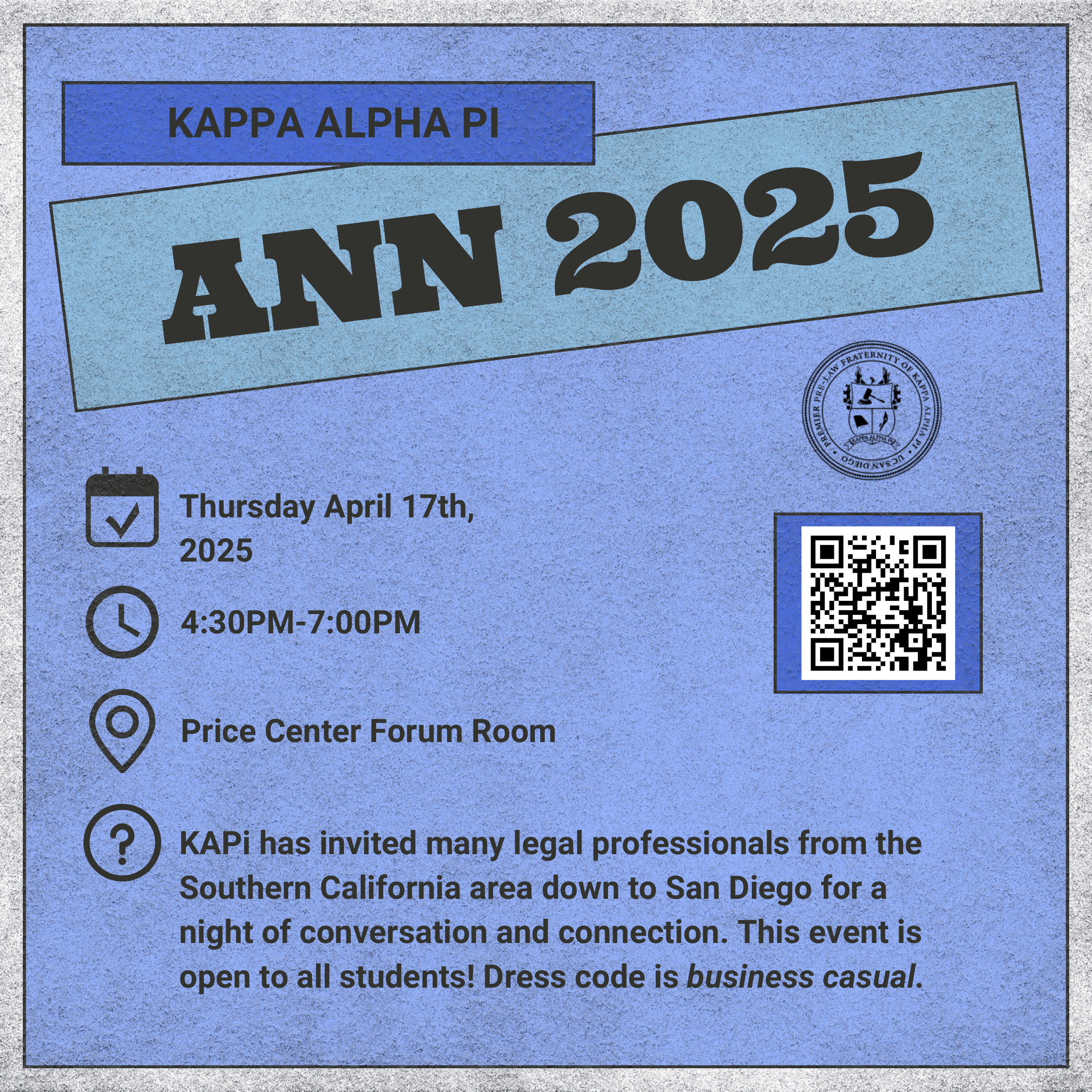Attorney networking night flyer